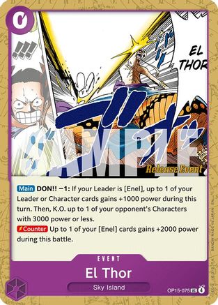 El Thor (OP15-075) - [Adventure on Kami's Island Release Event Cards]