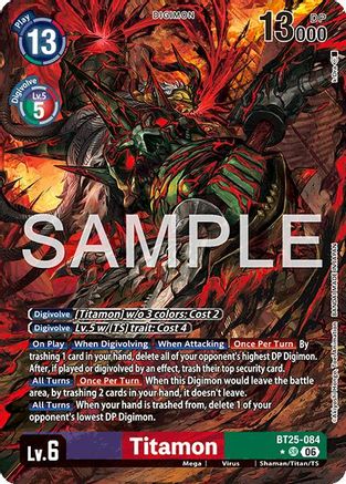 Titamon (Alternate Art) (BT25-084) - [Dual Revolution] Foil