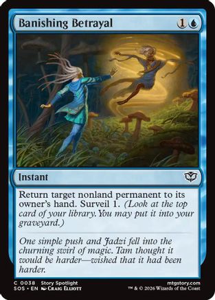 Banishing Betrayal  [Foil]  (SOS-038) - [Secrets of Strixhaven] - Trinity Hobby