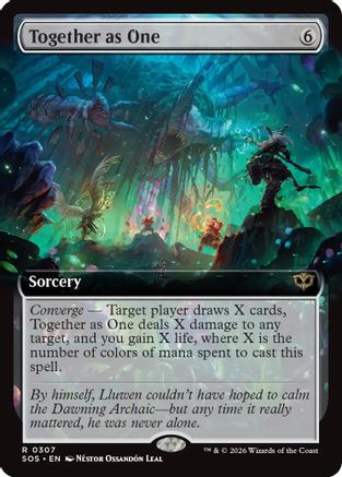 Together as One (Extended Art)  [Foil]  (SOS-307) - [Secrets of Strixhaven] - Trinity Hobby