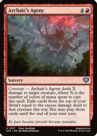 Archaic's Agony  [Foil]  (SOS-107) - [Secrets of Strixhaven] - Trinity Hobby