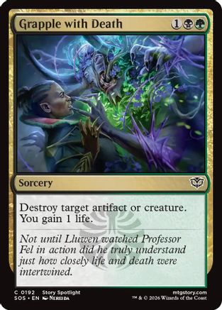 Grapple with Death  [Foil]  (SOS-192) - [Secrets of Strixhaven] - Trinity Hobby