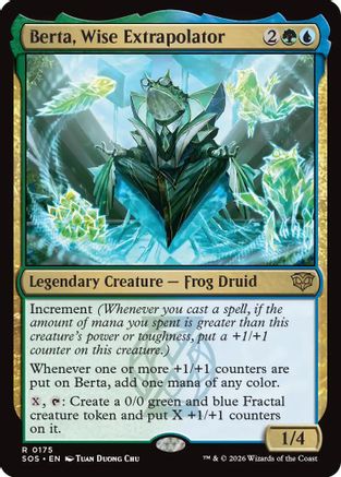 Berta, Wise Extrapolator  [Foil]  (SOS-175) - [Secrets of Strixhaven] - Trinity Hobby
