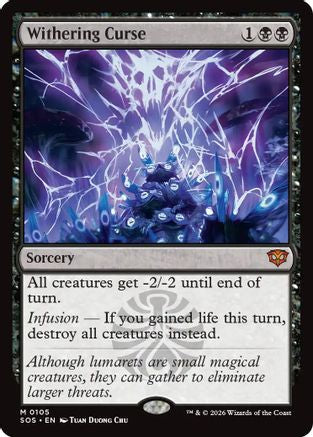 Withering Curse  [Foil]  (SOS-105) - [Secrets of Strixhaven] - Trinity Hobby