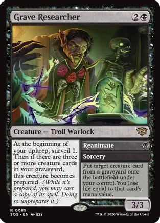 Grave Researcher  [Foil]  (SOS-085) - [Secrets of Strixhaven] - Trinity Hobby