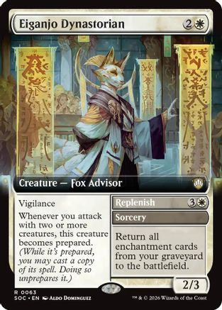 Eiganjo Dynastorian (Extended Art)  (SOC-063) - [Commander: Secrets of Strixhaven] - Trinity Hobby