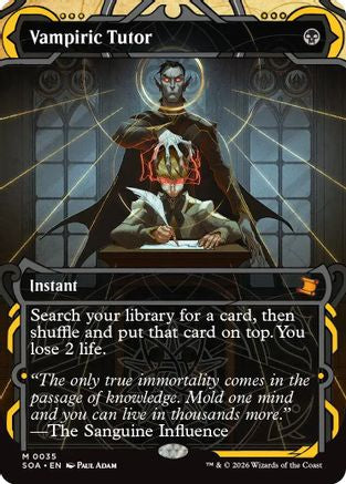 Vampiric Tutor  (SOA-035) - [Secrets of Strixhaven: Mystical Archive] - Trinity Hobby