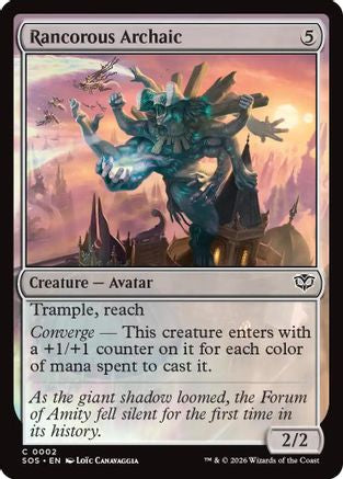 Rancorous Archaic  [Foil]  (SOS-002) - [Secrets of Strixhaven] - Trinity Hobby