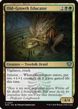 Old-Growth Educator  [Foil]  (SOS-207) - [Secrets of Strixhaven] - Trinity Hobby