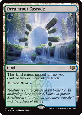Dreamroot Cascade  (SOS-254) - [Secrets of Strixhaven] - Trinity Hobby