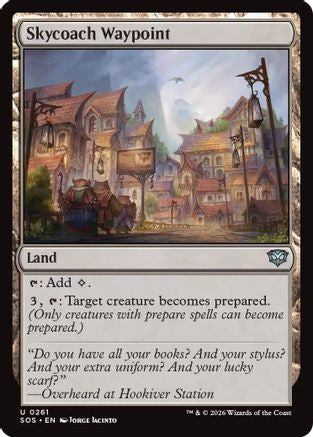 Skycoach Waypoint  [Foil]  (SOS-261) - [Secrets of Strixhaven] - Trinity Hobby