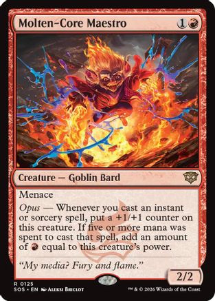 Molten-Core Maestro  [Foil]  (SOS-125) - [Secrets of Strixhaven] - Trinity Hobby