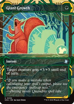 Giant Growth  [Foil]  (SOA-052) - [Secrets of Strixhaven: Mystical Archive] - Trinity Hobby