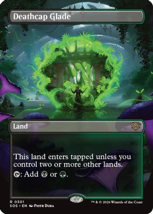 Deathcap Glade (Borderless)  [Foil]  (SOS-301) - [Secrets of Strixhaven] - Trinity Hobby