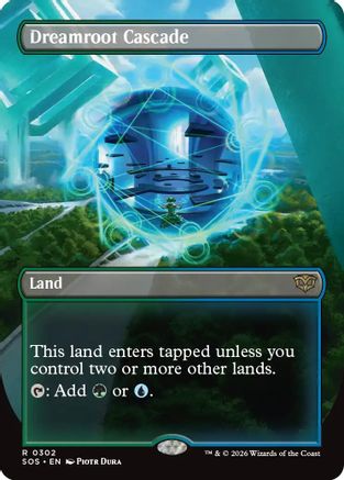 Dreamroot Cascade (Borderless)  (SOS-302) - [Secrets of Strixhaven] - Trinity Hobby