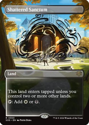 Shattered Sanctum (Borderless)  [Foil]  (SOS-303) - [Secrets of Strixhaven] - Trinity Hobby