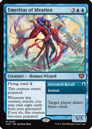 Emeritus of Ideation  [Foil]  (SOS-045) - [Secrets of Strixhaven] - Trinity Hobby