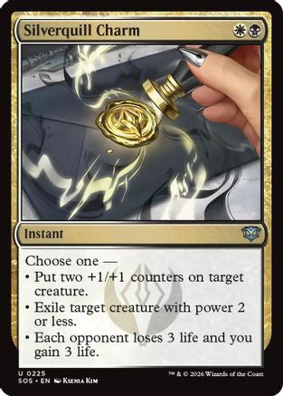 Silverquill Charm  (SOS-225) - [Secrets of Strixhaven] - Trinity Hobby