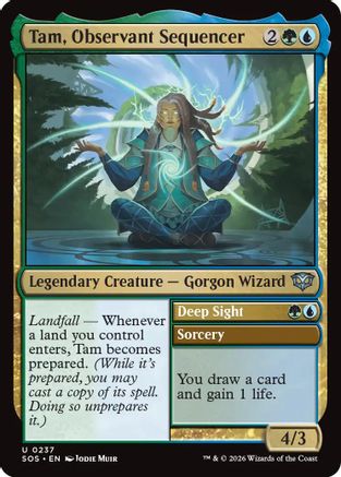 Tam, Observant Sequencer  (SOS-237) - [Secrets of Strixhaven] - Trinity Hobby