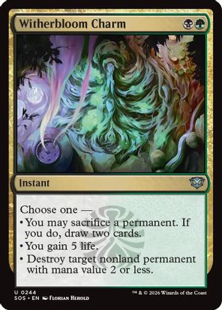 Witherbloom Charm  [Foil]  (SOS-244) - [Secrets of Strixhaven] - Trinity Hobby