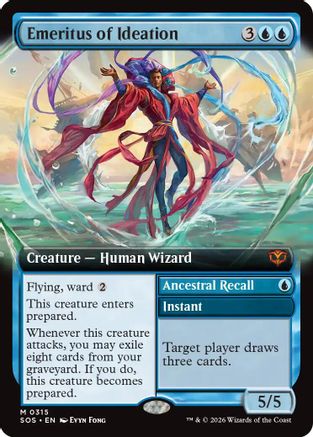 Emeritus of Ideation (Extended Art)  [Foil]  (SOS-315) - [Secrets of Strixhaven] - Trinity Hobby