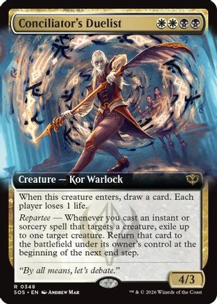 Conciliator's Duelist (Extended Art)  (SOS-348) - [Secrets of Strixhaven] - Trinity Hobby