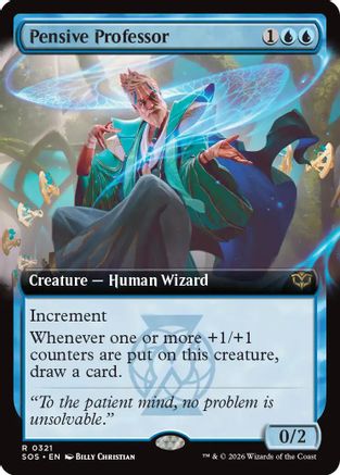 Pensive Professor (Extended Art)  (SOS-321) - [Secrets of Strixhaven] - Trinity Hobby
