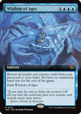 Wisdom of Ages (Extended Art)  (SOS-323) - [Secrets of Strixhaven] - Trinity Hobby