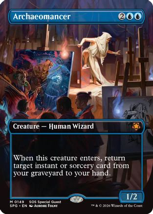 Archaeomancer (Borderless)  [Foil]  (SPG-149) - [Special Guests]
