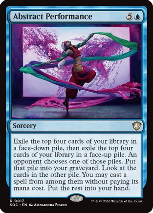 Abstract Performance  (SOC-017) - [Commander: Secrets of Strixhaven] - Trinity Hobby