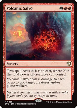 Volcanic Salvo  (SOC-259) - [Commander: Secrets of Strixhaven] - Trinity Hobby