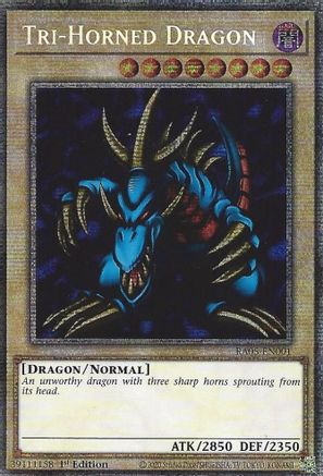 Tri-Horned Dragon [RA05-EN001] - Rarity Collection 5 1st Edition - Super Rare - Trinity Hobby