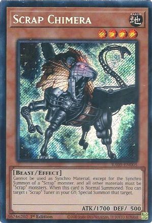 Scrap Chimera (Secret Rare) [RA05-EN005] - Rarity Collection 5 1st Edition - Secret Rare - Trinity Hobby