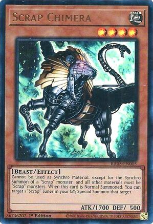 Scrap Chimera (Ultra Rare) [RA05-EN005] - Rarity Collection 5 1st Edition - Ultra Rare - Trinity Hobby