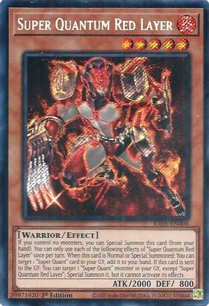 Super Quantum Red Layer (Secret Rare) [RA05-EN008] - Rarity Collection 5 1st Edition - Secret Rare - Trinity Hobby