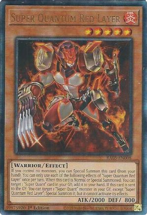 Super Quantum Red Layer (Ultimate Rare) [RA05-EN008] - Rarity Collection 5 1st Edition - Ultimate Rare - Trinity Hobby