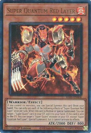 Super Quantum Red Layer (Ultra Rare) [RA05-EN008] - Rarity Collection 5 1st Edition - Ultra Rare - Trinity Hobby
