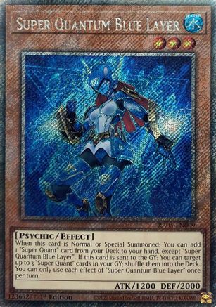 Super Quantum Blue Layer (Platinum Secret Rare) [RA05-EN009] - Rarity Collection 5 1st Edition - Platinum Secret Rare - Trinity Hobby
