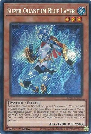 Super Quantum Blue Layer (Secret Rare) [RA05-EN009] - Rarity Collection 5 1st Edition - Secret Rare - Trinity Hobby