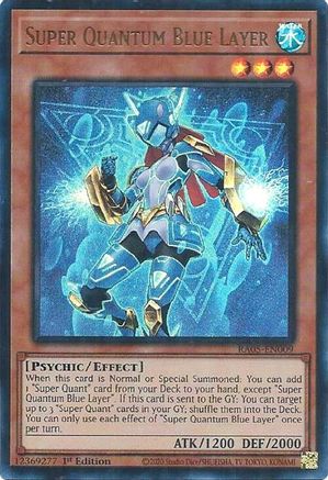 Super Quantum Blue Layer (Ultra Rare) [RA05-EN009] - Rarity Collection 5 1st Edition - Ultra Rare - Trinity Hobby