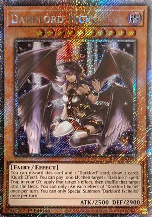 Darklord Ixchel (Platinum Secret Rare) [RA05-EN010] - Rarity Collection 5 1st Edition - Platinum Secret Rare - Trinity Hobby