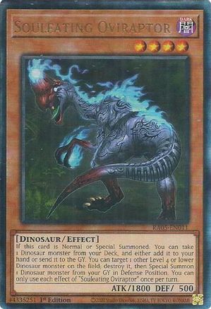 Souleating Oviraptor (Ultimate Rare) [RA05-EN011] - Rarity Collection 5 1st Edition - Ultimate Rare - Trinity Hobby
