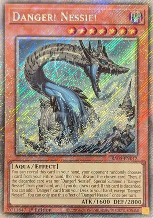 Danger! Nessie! (Platinum Secret Rare) [RA05-EN012] - Rarity Collection 5 1st Edition - Platinum Secret Rare - Trinity Hobby