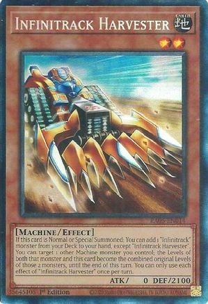 Infinitrack Harvester (Collector's Rare) [RA05-EN014] - Rarity Collection 5 1st Edition - Collector's Rare - Trinity Hobby