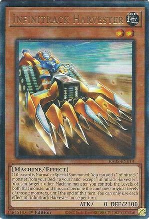 Infinitrack Harvester (Ultimate Rare) [RA05-EN014] - Rarity Collection 5 1st Edition - Ultimate Rare - Trinity Hobby