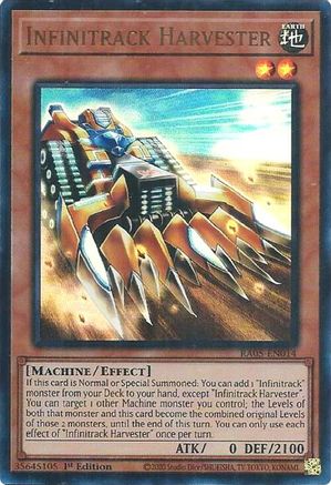 Infinitrack Harvester (Ultra Rare) [RA05-EN014] - Rarity Collection 5 1st Edition - Ultra Rare - Trinity Hobby