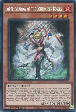 Loptr, Shadow of the Generaider Bosses (Secret Rare) [RA05-EN016] - Rarity Collection 5 1st Edition - Secret Rare - Trinity Hobby