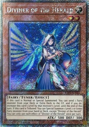 Diviner of the Herald (Platinum Secret Rare) [RA05-EN017] - Rarity Collection 5 1st Edition - Platinum Secret Rare - Trinity Hobby