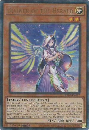 Diviner of the Herald (Ultimate Rare) [RA05-EN017] - Rarity Collection 5 1st Edition - Ultimate Rare - Trinity Hobby