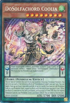 DoSolfachord Coolia (Collector's Rare) [RA05-EN018] - Rarity Collection 5 1st Edition - Collector's Rare - Trinity Hobby